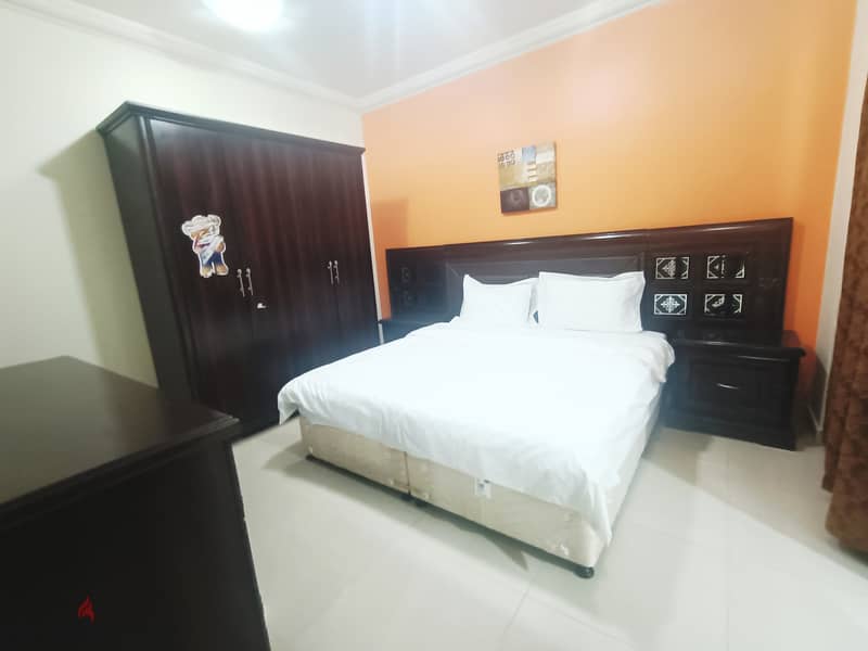 Including bills. . . 1 BHK furnished apartment at umm ghuwailina 3