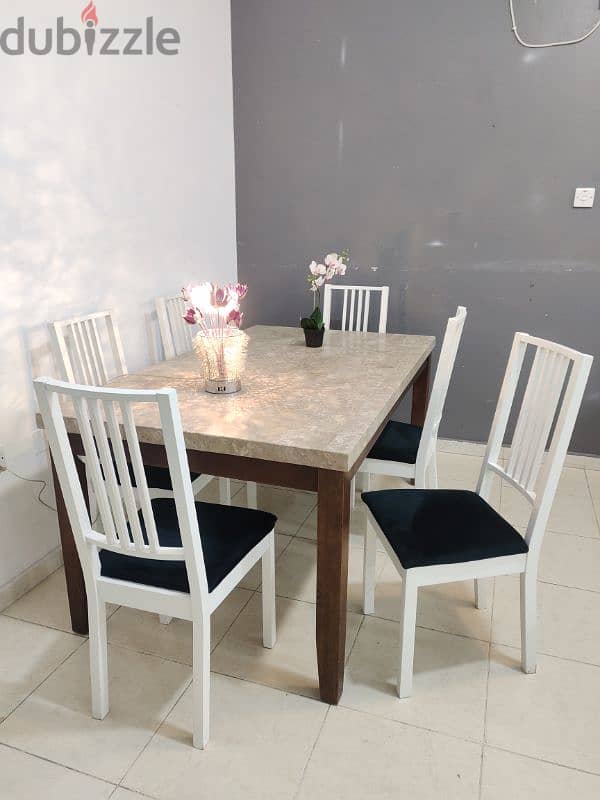 dining table with 6 chair for sale 1