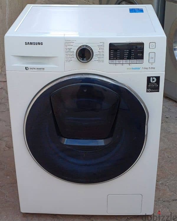 SAMSUNG 7/5 KG AUTOMATIC WASHING MACHINE FOR SELL CALL ME 70577993 0