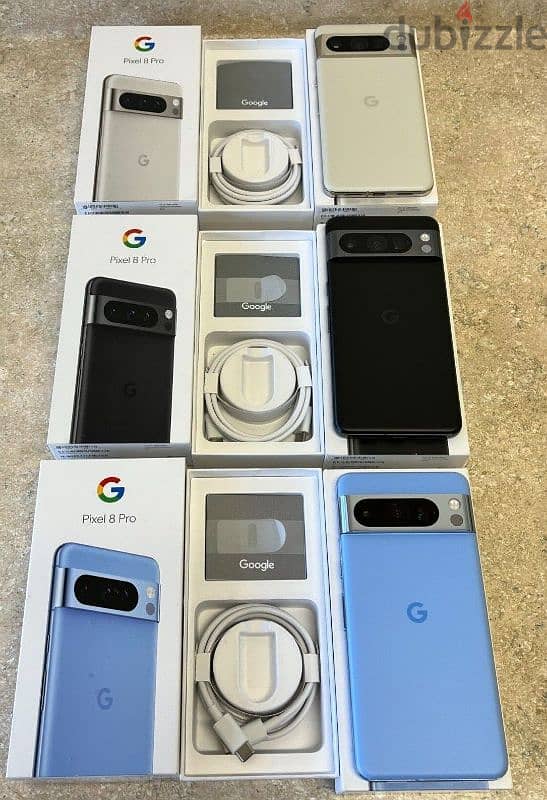 In-Box Google Pixel 8 Pro 5G 128GB Unlocked GSM CDMA Verizon T-Mobile 3