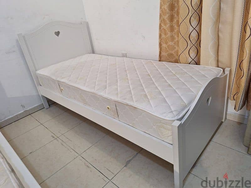 single bed with mattress for sale 2