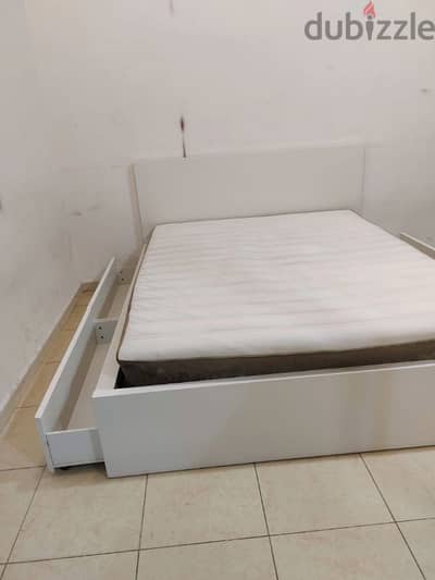 Queen size bed for sale IKEA