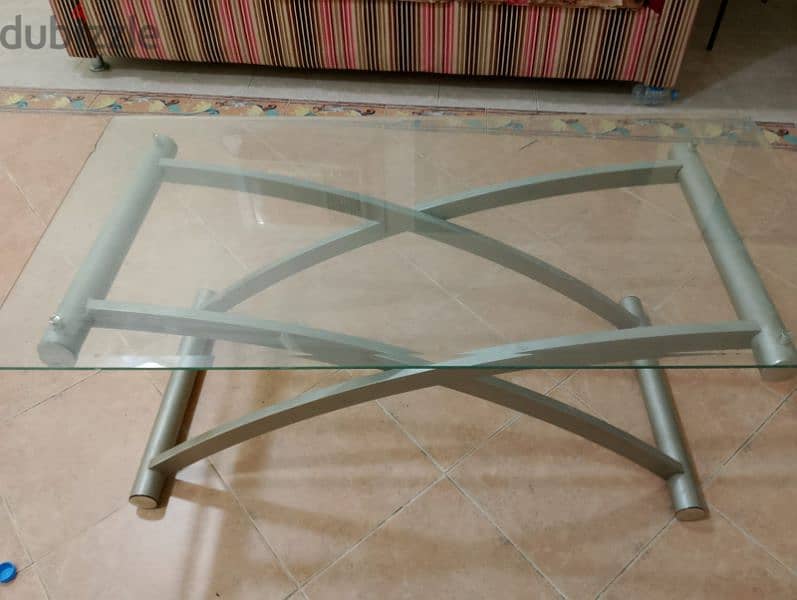 glass tea table for only 50QR 1