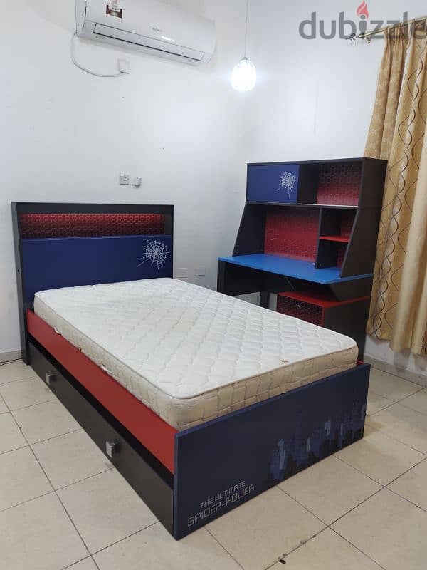 single bed with study table for sale 3