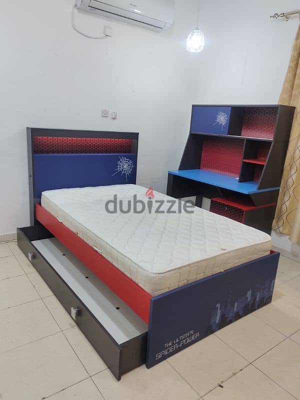 single bed with study table for sale 4