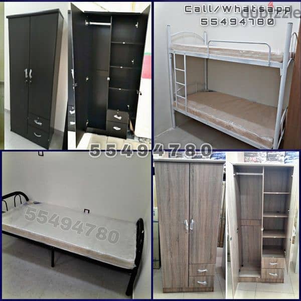 Brand New Single Bed  and Double Bed, Cabinet 2