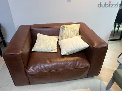 1 Leather sofa