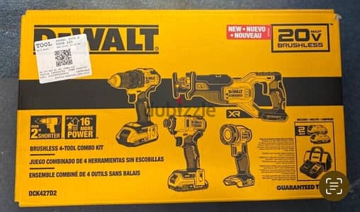 DEWALT 20V MAX Brushless Cordless 4-Tool Combo Kit