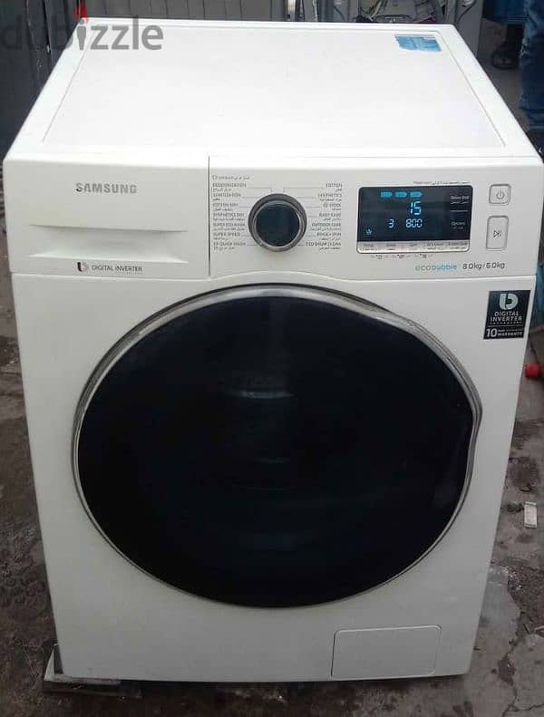 SAMSUNG 8/6 KG WASHING MACHINE FOR SELL CALL ME 70577993 0