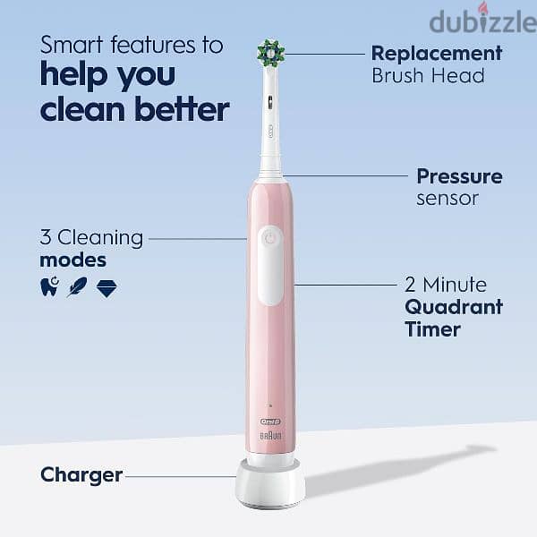 Oral-B Pro 1000 Rechargeable Electric 3