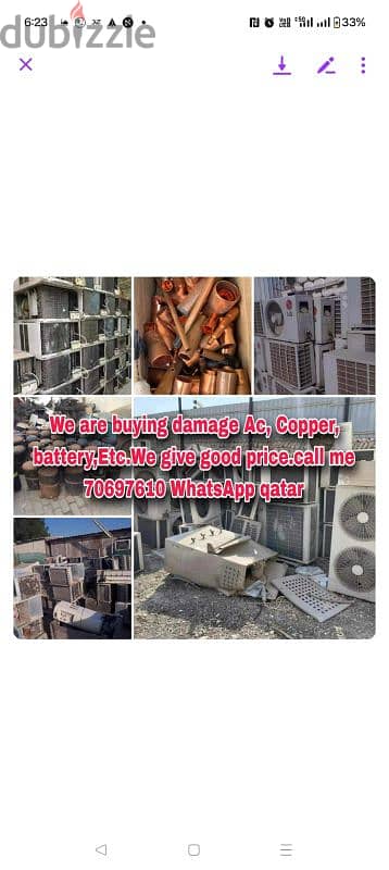 we are buying damage ac please contact me . 70697610