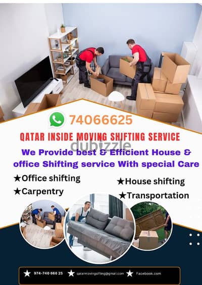 Qatar inside movers packers Carpentery