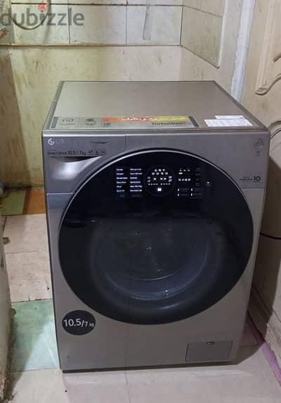 LG 10.5/7 KG WASHING MACHINE FOR SELL CALL ME 70577993