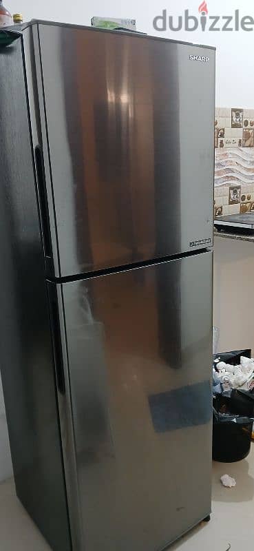 sharp double door fridge