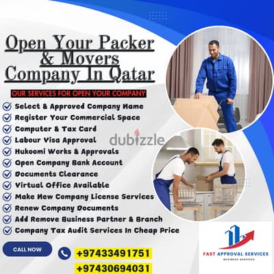 Open your Packers and Movers Company in Qatar.