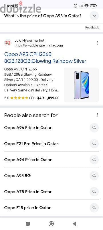 oppo A 95 5g 8/128 GB mobile 4