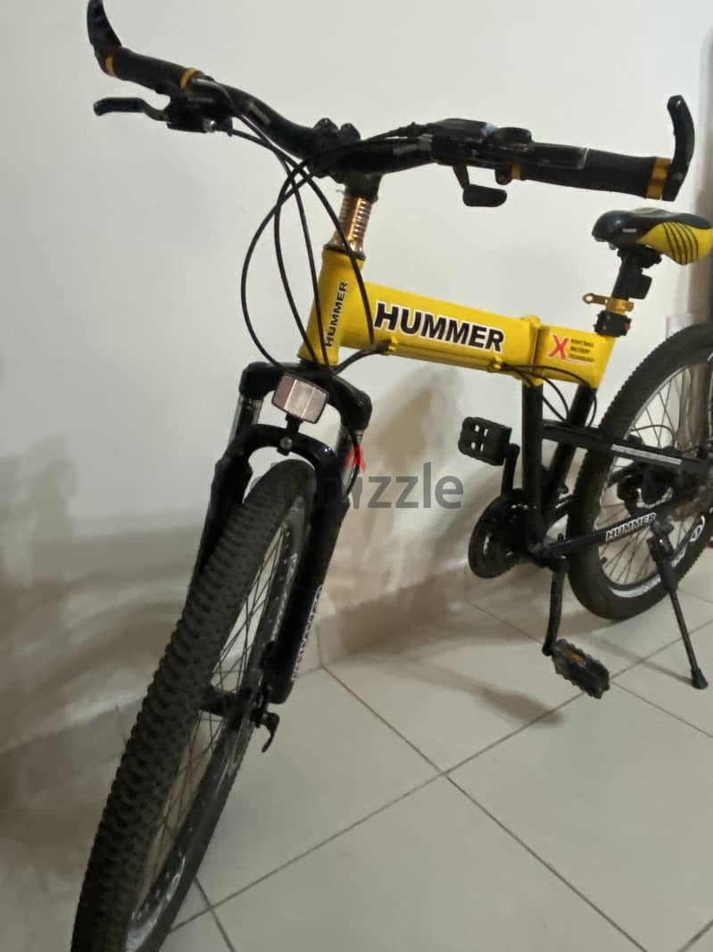 Yellow hummer bike 1