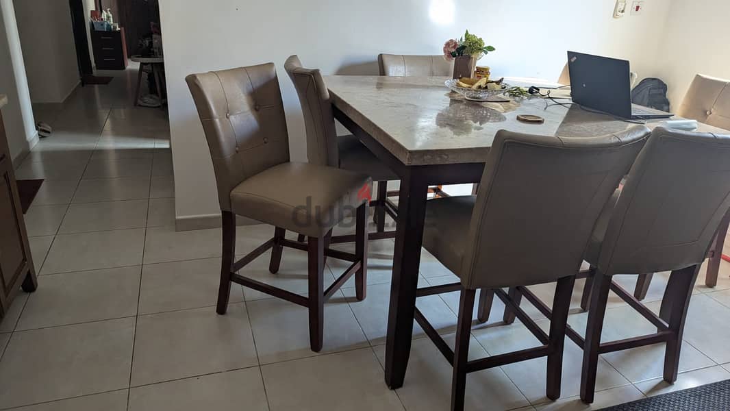 Dinning Table with chair and buffet counter 0