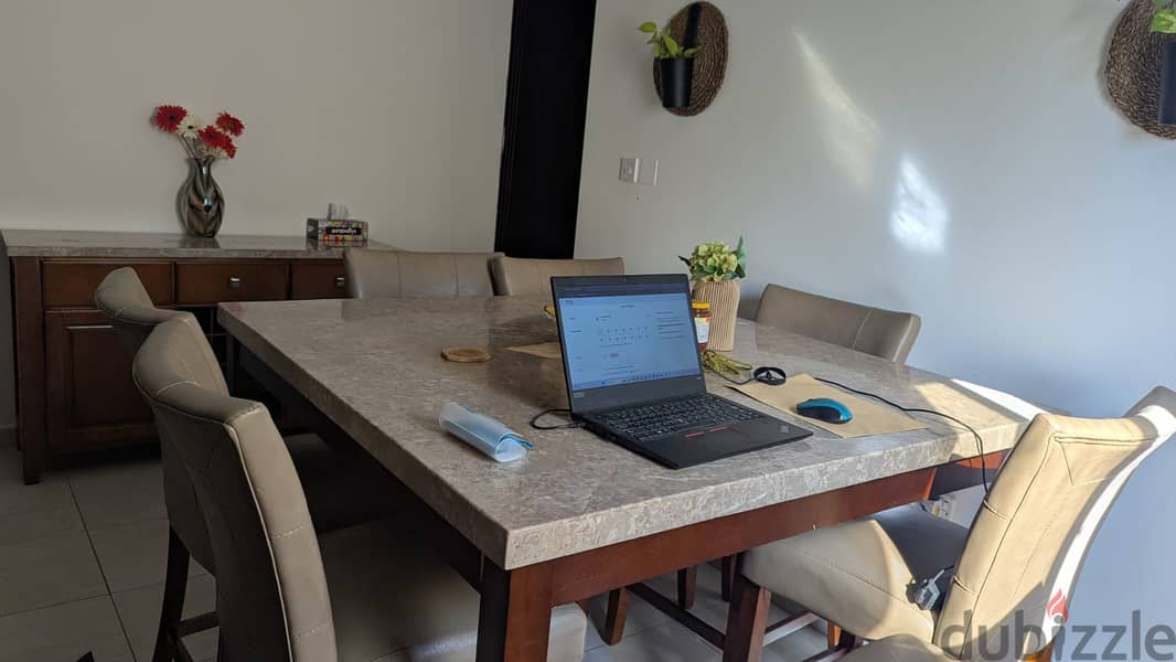 Dinning Table with chair and buffet counter 1