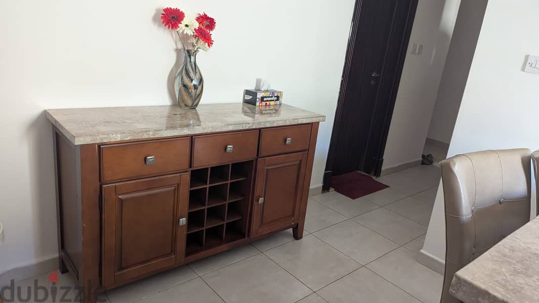 Dinning Table with chair and buffet counter 2