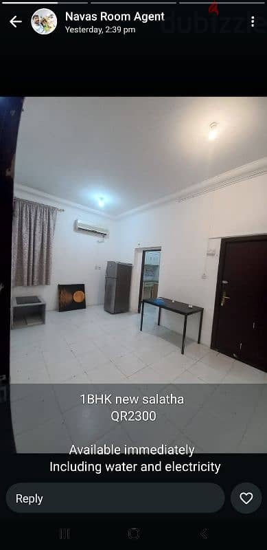 1BHK new salatha 2300