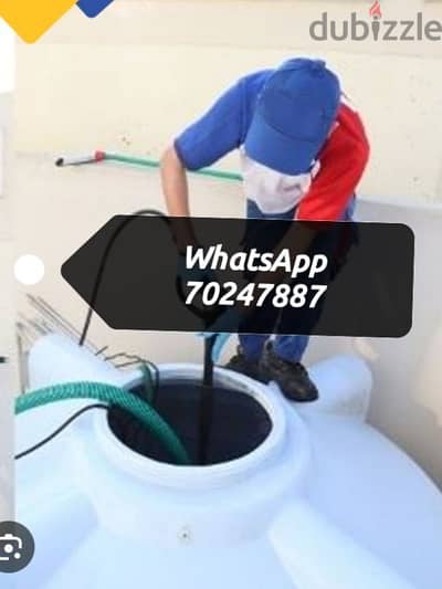 Water tank cleaning service