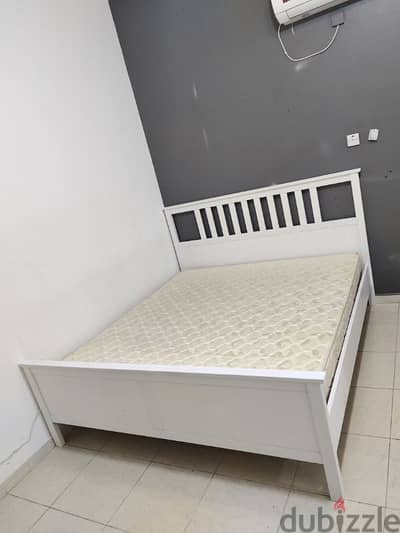 King size bed with mattress for sale IKEA