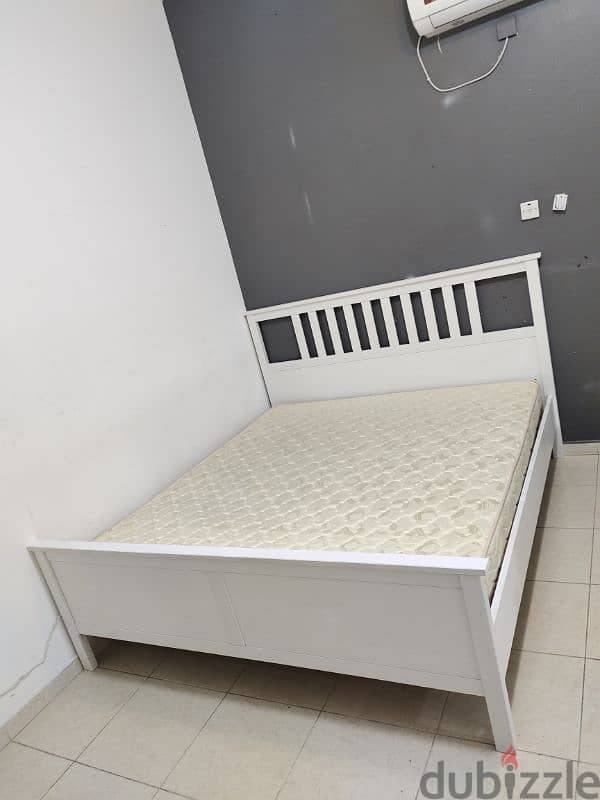 King size bed with mattress for sale IKEA 0