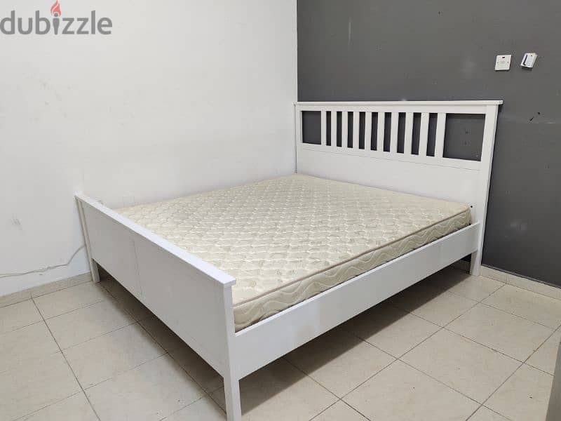 King size bed with mattress for sale IKEA 2