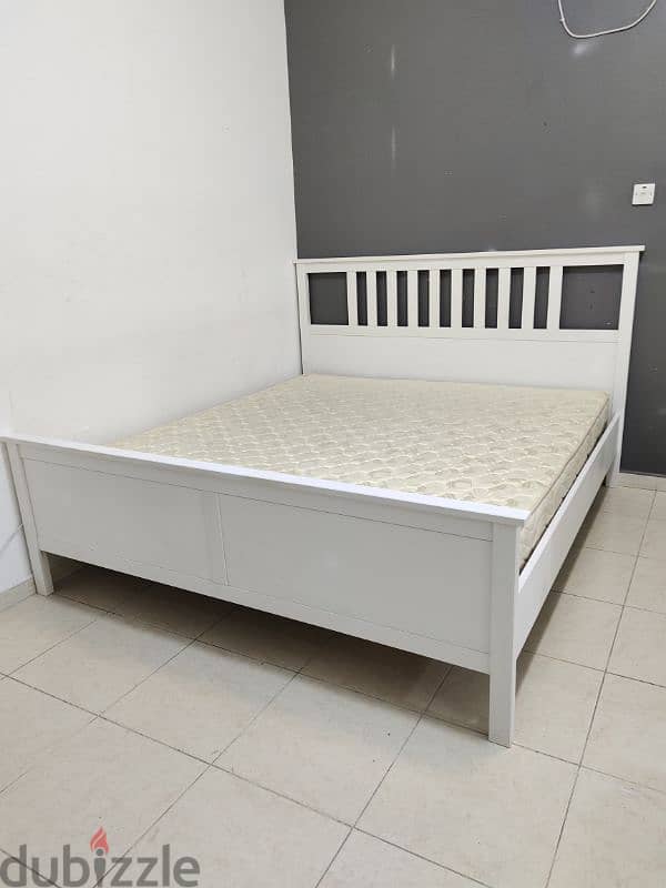 King size bed with mattress for sale IKEA 3