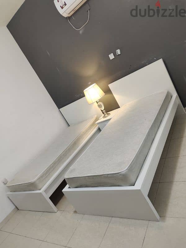 2 single bed with mattress for sale IKEA 4