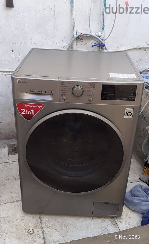 LG 8/5 KG WASHING MACHINE FOR SELL CALL Me. 70697610 0