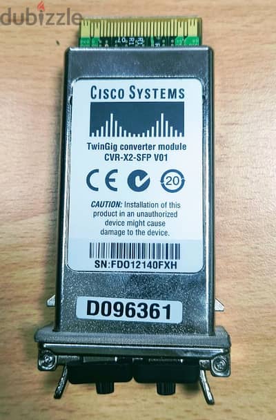 Cisco systems TwinGig Converter Module CVR-x2-SFP V01