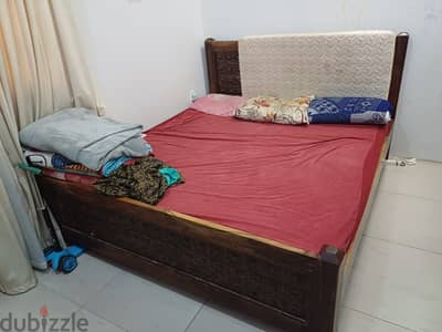 king size strong wooden Cot with dismantling type.