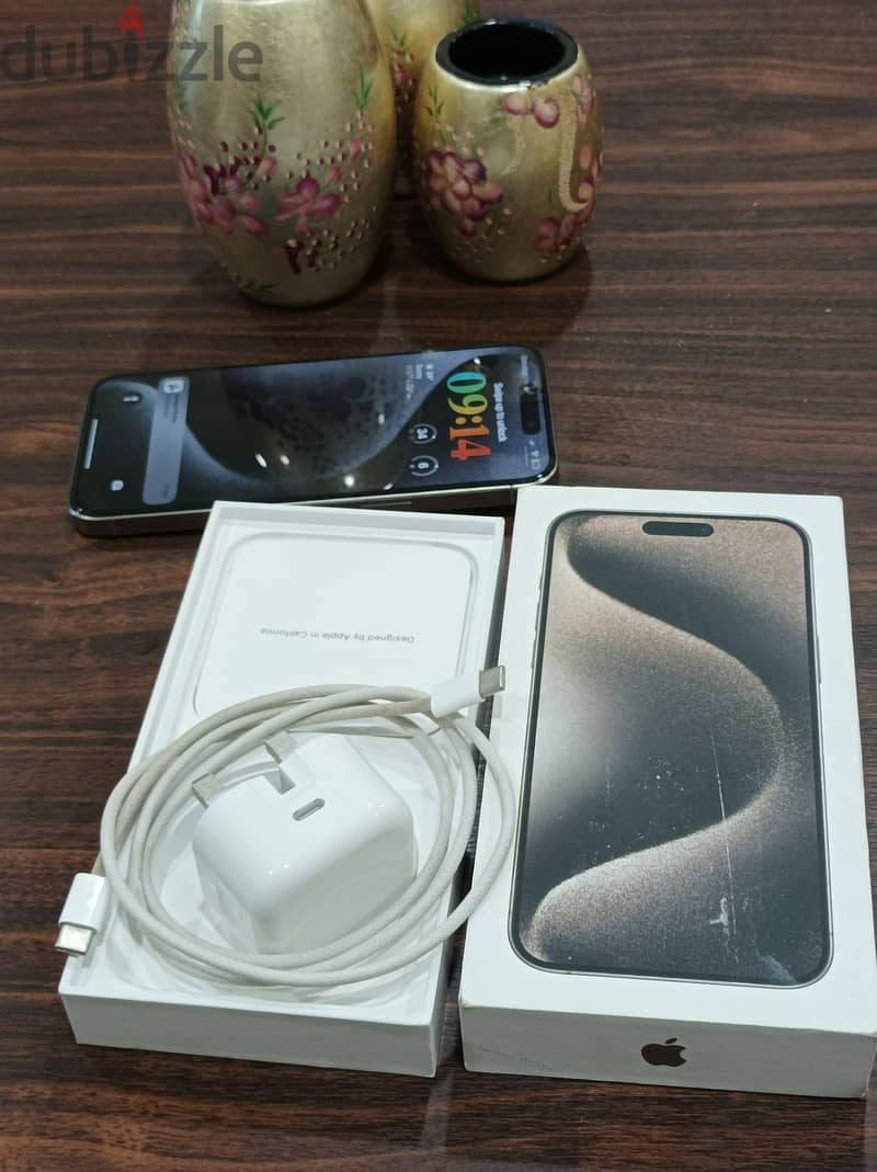 Iphone 15pro max 256gb 2 months warranty 2