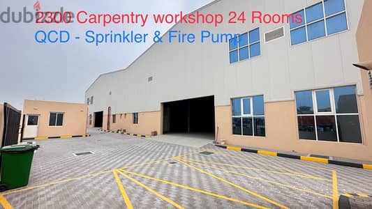 2300 Carpentry workshop & 24 Room For Rent