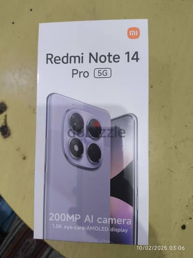 BRAND NEW REDMI NOTE 14 PRO 5G (Full Pack)