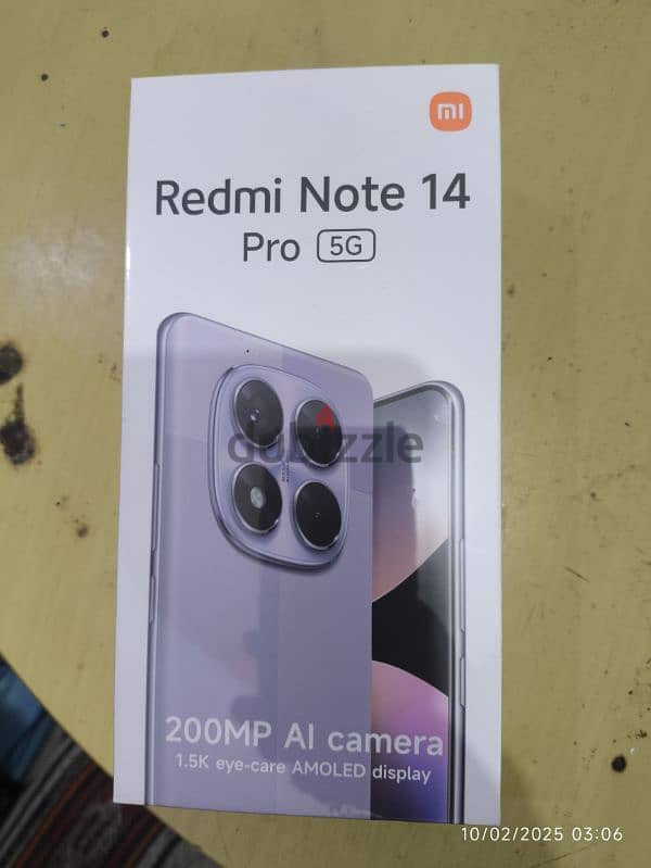 BRAND NEW REDMI NOTE 14 PRO 5G (Full Pack) 0