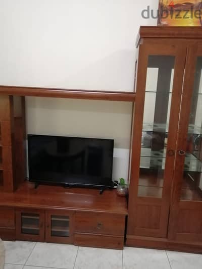 Tv cabinet and glass showcase