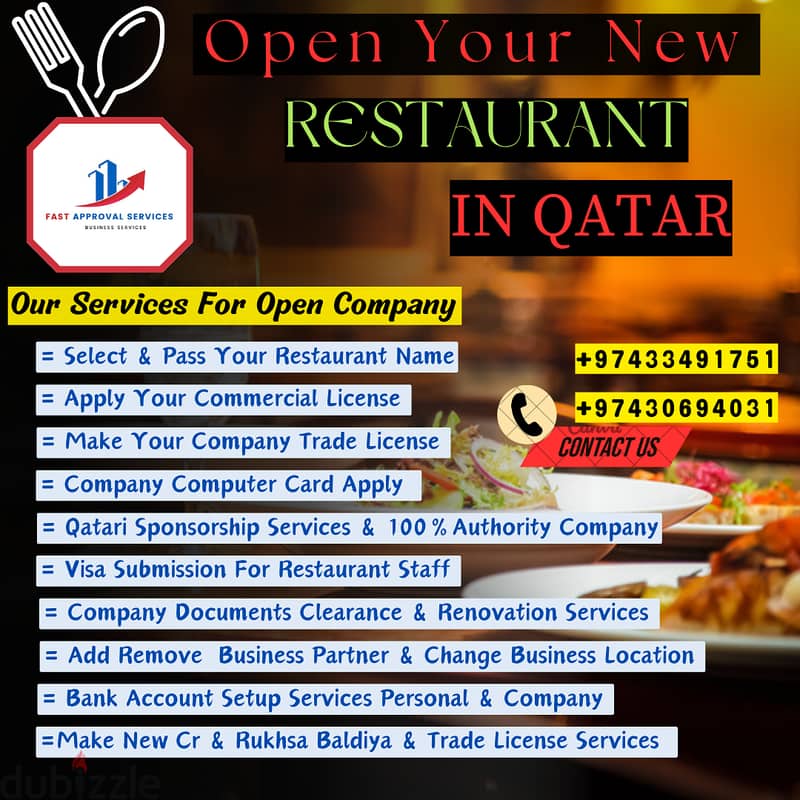 Open Your New Restaurant in Qatar 0