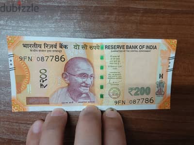 786 Indian Rupee note