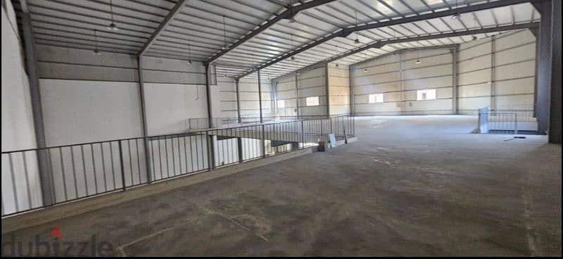 2000-SQM warehouse + 15 rooms for rent in birkat al awamer 1