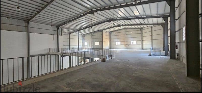 2000-SQM warehouse + 15 rooms for rent in birkat al awamer 2