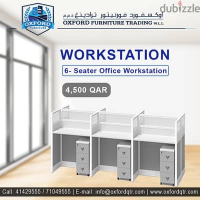 6 - Seater Office Workstation