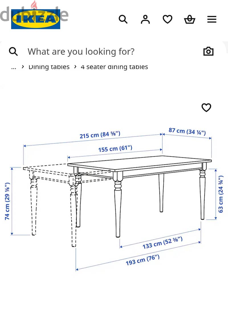 IKEA EXTENDABLE TABLE, USED BUT VERY GOOD CONDITION 3