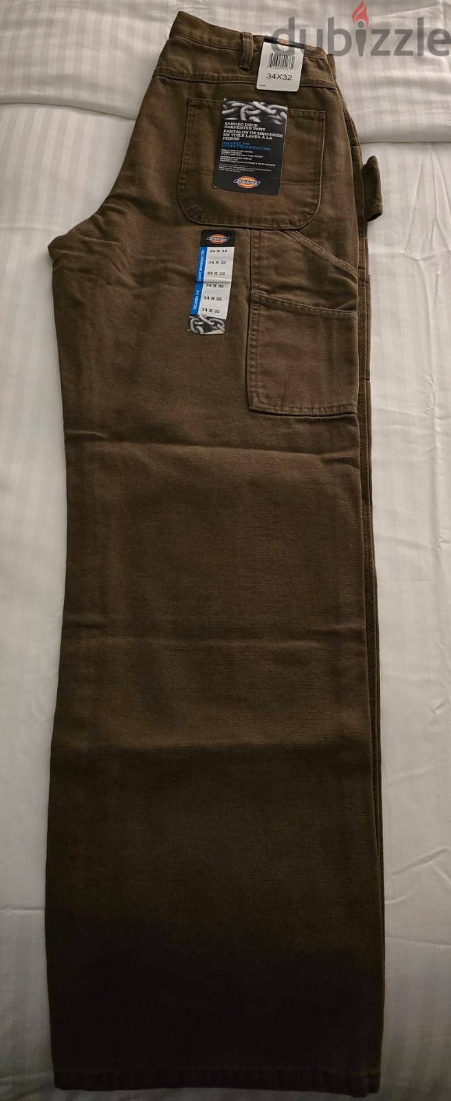 Dickies Relaxed Fit Sanded Duck Carpenter Pants. 34 x 32 0