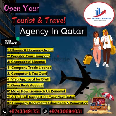 Open Your Tourist & Travel Agency in Qatar