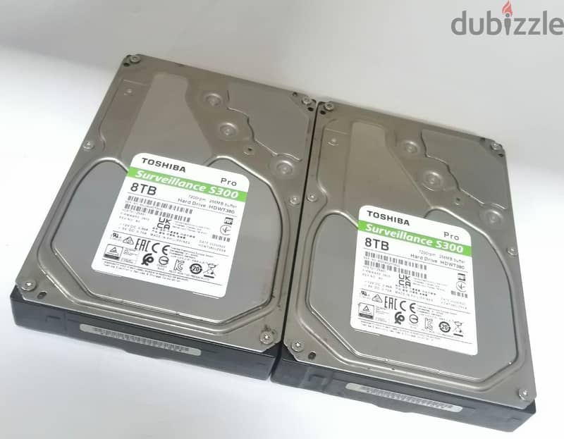 8 TB Hard Disk   Thosiba Pro  Surveillance s300 8 TB (8,000 GB) 2