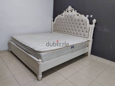 King size bed with mattress for sale