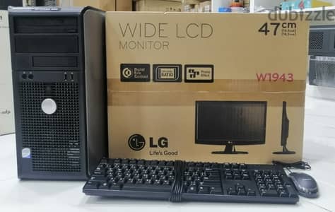 Full Set Computer With 19inch Monitor  Full Set Price 340 QR